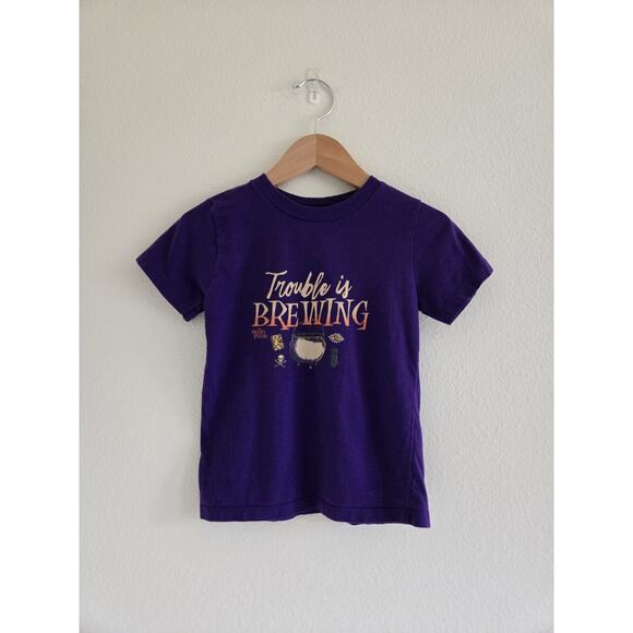 4T Kids Hocus Pocus Trouble Is Brewing Purple T-shirt - Picture 4 of 4